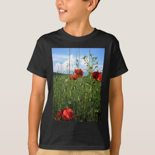 Poppy Prairie Photograph T_Shirt