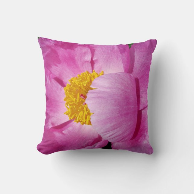 Poppy Print Throw Pillow (Front)