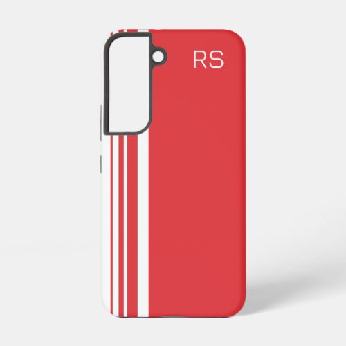 Poppy red stripe Phone Case