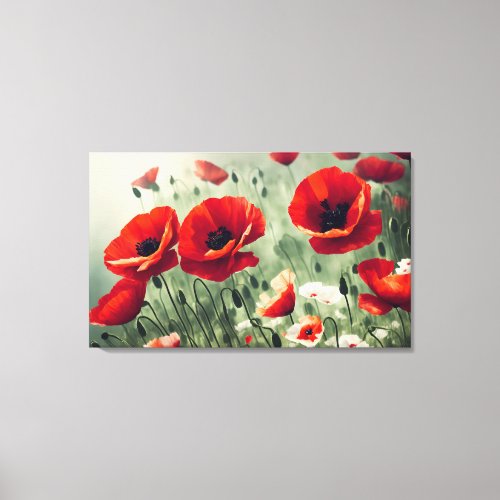 Poppy Remembrance L03 Canvas Print