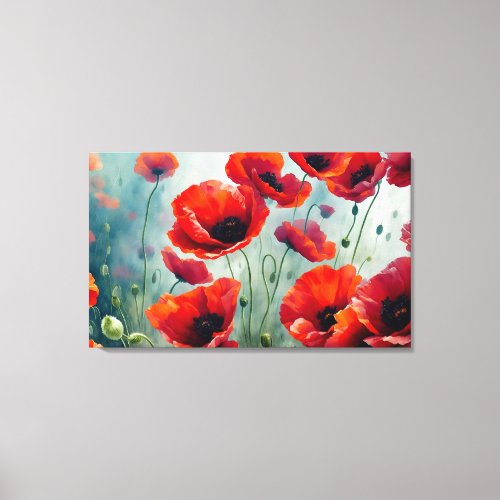 Poppy Remembrance L04 Canvas Print