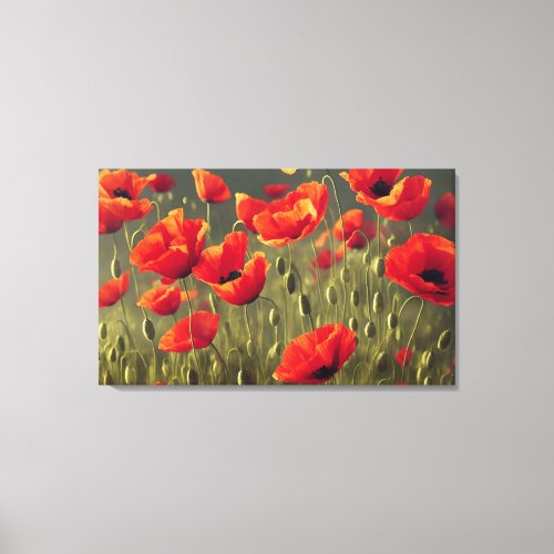 Poppy Remembrance L05 Canvas Print