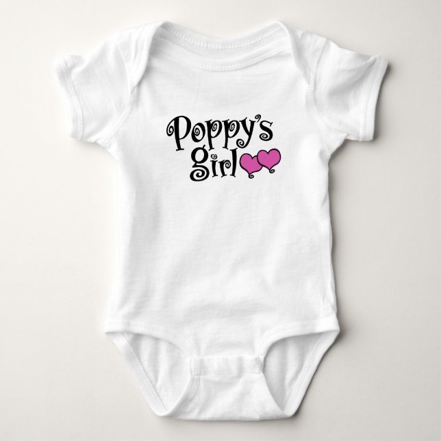 Poppy’s Girl Baby Bodysuit (Front)
