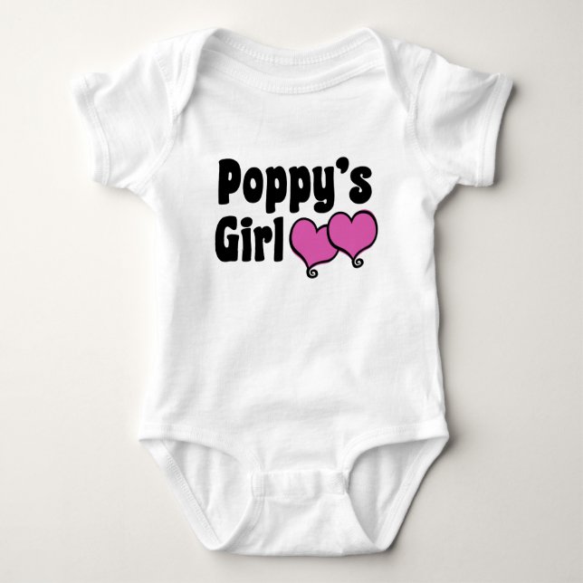 Poppy’s Girl Baby Bodysuit (Front)