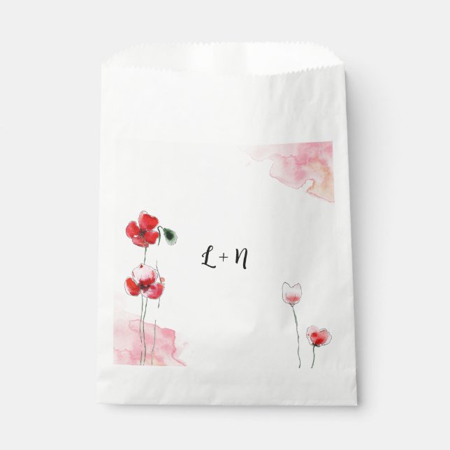 "Poppy" Sachets Favor Bag (Front)