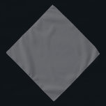 Poppy Seed Gray, Dark Neutral Solid Color Bandana<br><div class="desc">Stylish and understated,  this poppy seed dark gray is your new favorite power neutral.</div>