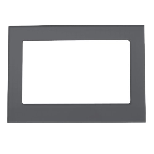 Poppy Seed Gray Dark Neutral Solid Color Magnetic Frame