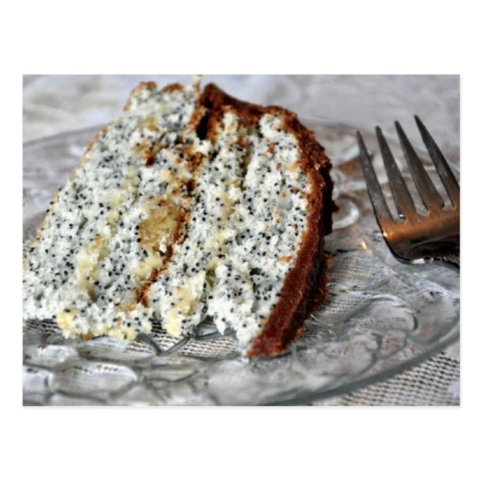 Poppy Seed Torte Recipe Post Card