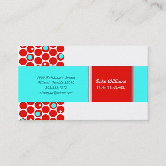 Poppy: Sky Business Card (Front)