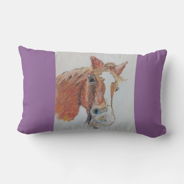 Poppy smiles lumbar pillow (Back)