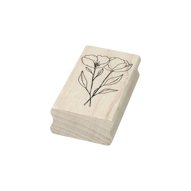 Poppy Stems Craft and Art Stamp (Stamp)