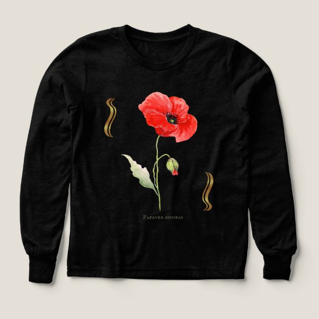 Poppy t-shirt Tri-Blend shirts (Design Front)