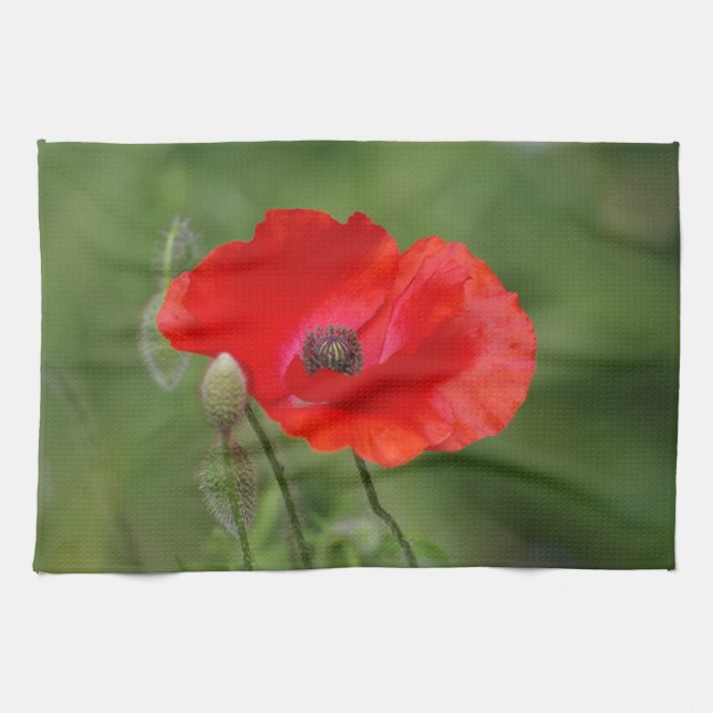 Poppy Tea Towel (Horizontal)