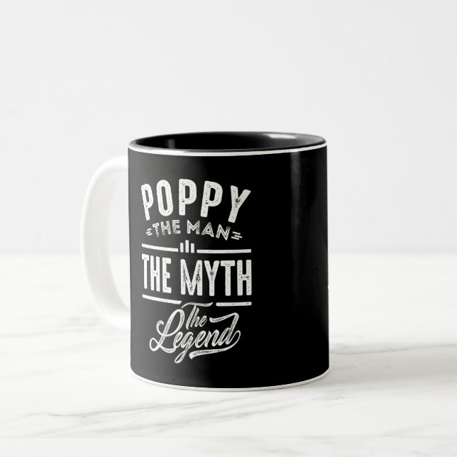 Poppy The Legend Two-Tone Coffee Mug (Front Left)