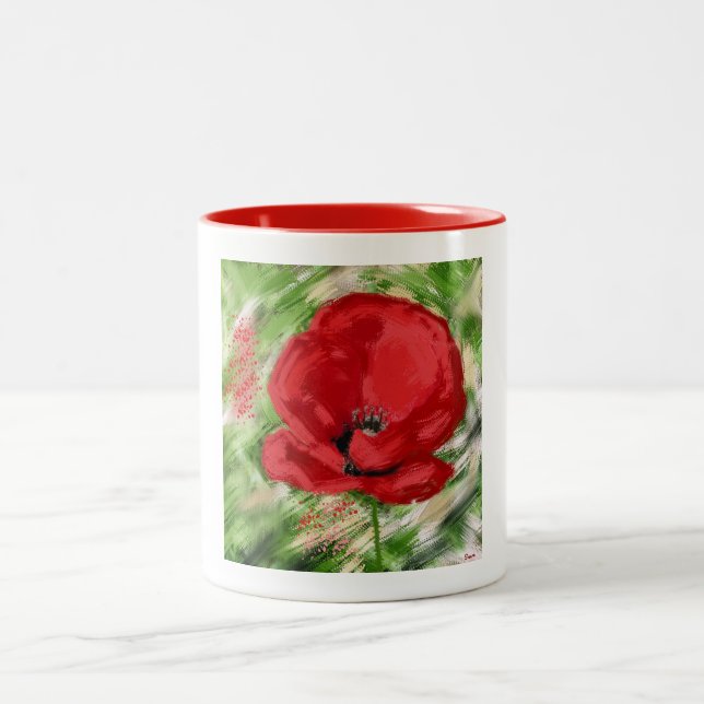 poppy Two-Tone coffee mug (Center)