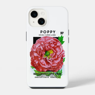 Poppy Vintage Seed Packet Case-Mate iPhone Case