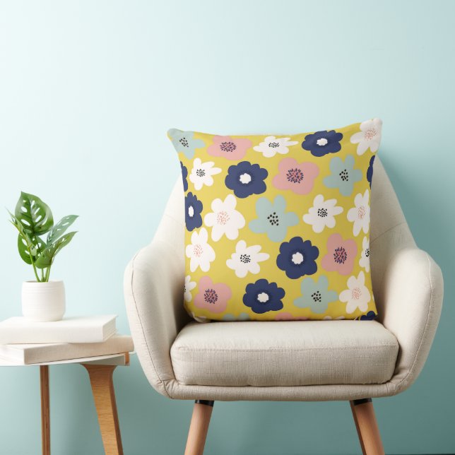 Poppy Warm 20x20 Throw Pillow (Chair)