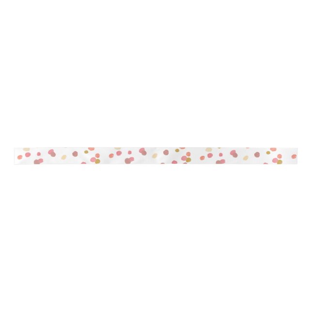 Poppy Watercolor Dots Ribbon (Front)