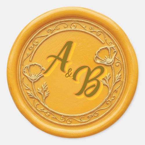 Poppy Wedding Wax Seal