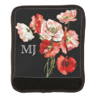 Poppy wild flower monogram