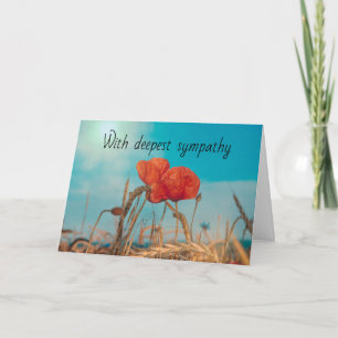 Poppy - With deepest sympathy Card