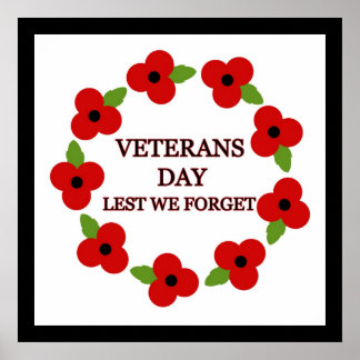 Poppy wreath - Poster