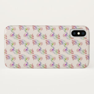 Poppyes floral pattern. Poppy. iPhone X Case