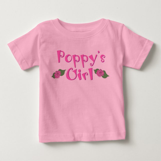 Poppy's Girl Baby T-Shirt (Front)