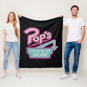 Pop's Chock'Lit Shoppe Pink Logo Fleece Blanket