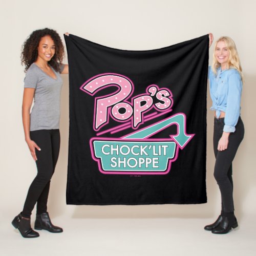 Pops ChockLit Shoppe Pink Logo Fleece Blanket