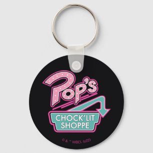 Pop's Chock'Lit Shoppe Pink Logo Keychain