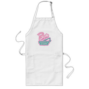 Pop's Chock'Lit Shoppe Pink Logo Long Apron