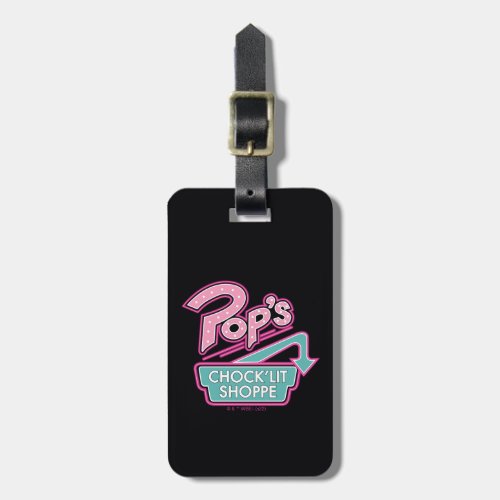 Pops ChockLit Shoppe Pink Logo Luggage Tag