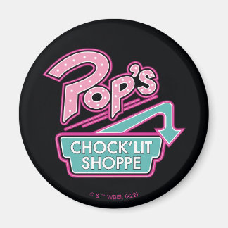 Pop's Chock'Lit Shoppe Pink Logo Magnet