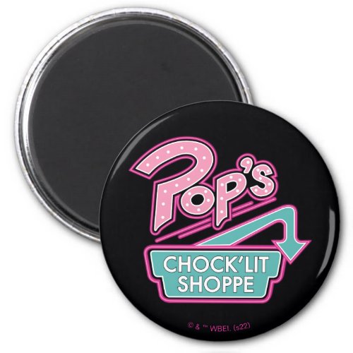 Pops ChockLit Shoppe Pink Logo Magnet