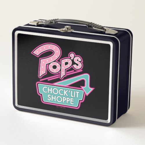 Pops ChockLit Shoppe Pink Logo Metal Lunch Box