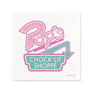 Pop's Chock'Lit Shoppe Pink Logo Napkins