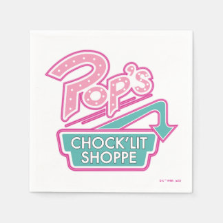 Pop's Chock'Lit Shoppe Pink Logo Napkins