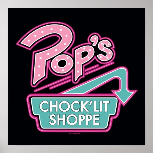 Pops ChockLit Shoppe Pink Logo Poster