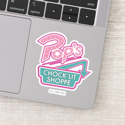 Pops ChockLit Shoppe Pink Logo Sticker