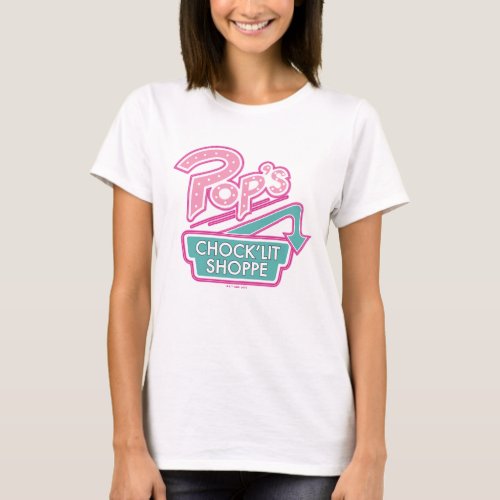Pops ChockLit Shoppe Pink Logo T_Shirt