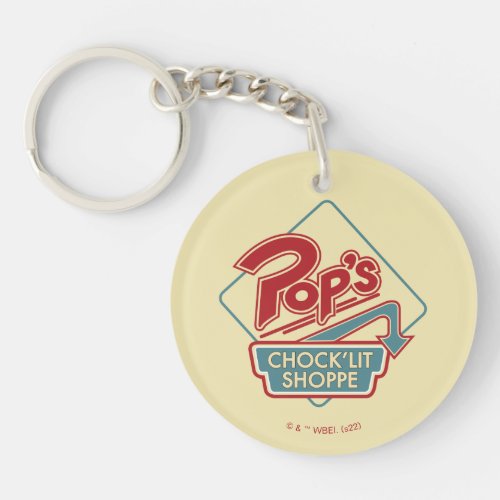 Pops ChockLit Shoppe Red Logo Keychain