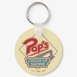 Pop's Chock'Lit Shoppe Red Logo Keychain