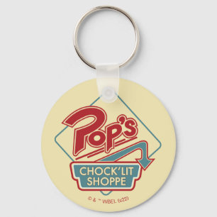 Pop's Chock'Lit Shoppe Red Logo Keychain