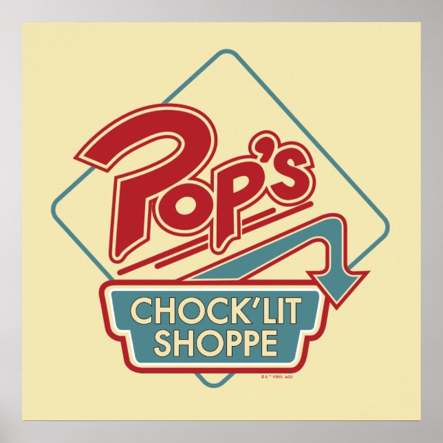 Pop's Chock'Lit Shoppe Red Logo Poster (Front)