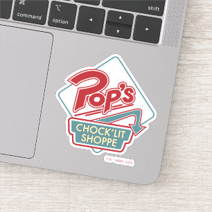 Pop's Chock'Lit Shoppe Red Logo Sticker