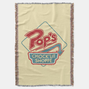 Pop's Chock'Lit Shoppe Red Logo Throw Blanket