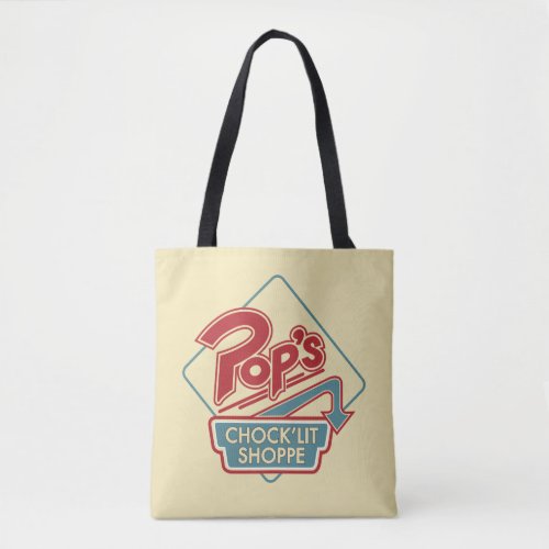 Pops ChockLit Shoppe Red Logo Tote Bag