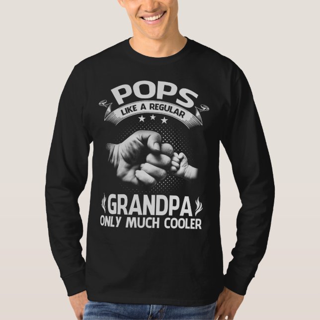 POPS Definition Like Regular Grandpa Only Cooler F T-Shirt (Front)