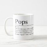 Pops Definition Mug •Personalized Grandpa Gift<br><div class="desc">Pops Definition Mug •Personalized Grandpa Gift •Custom Pop Coffee Mug •Mug Gift for Grandfather</div>